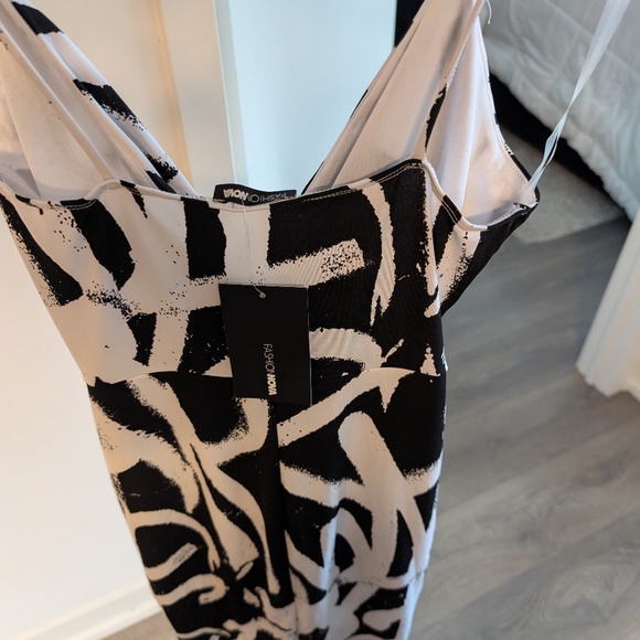 Look Of My Imagination Mini Dress - Black/White - Picture 3 of 8